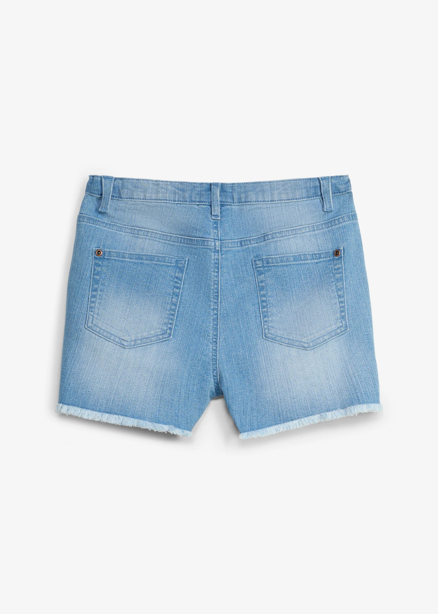 Jeansshort met biologisch katoen, mid waist • lichtblauw denim • product-page.page-title-suffix