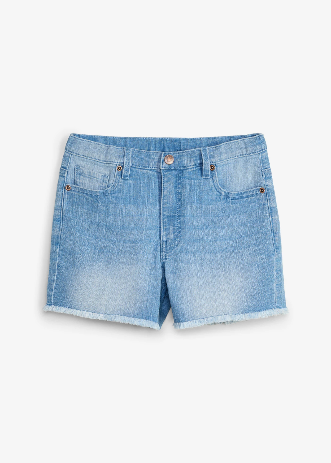 Pantaloni scurți de blugi Mid Waist • bleu denim • magazin bonprix