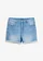 Szorty jeansowe, średni stan, kolor: jasnoniebieski denim