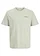 Tričko z čisté bavlny, značka JJ REBEL, barva: šedozelená s potiskem