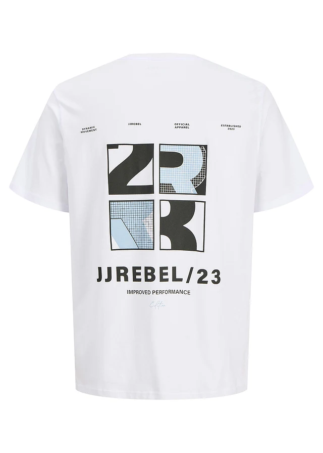 JJ REBEL póló tiszta pamutból • fehér/mintás • bonprix áruház