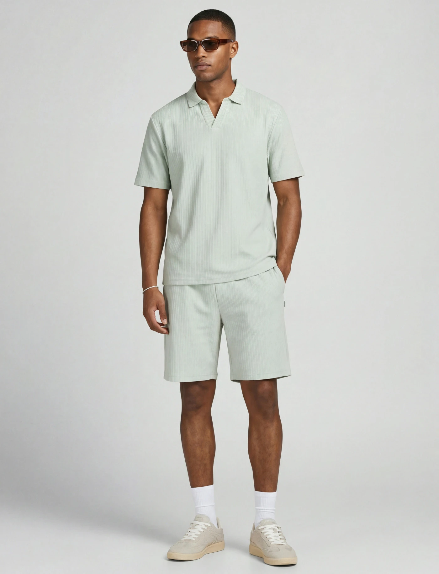 T-shirt et short JJ REBEL (ens. 2 pces) • gris vert • product-page.page-title-suffix