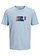 T-shirt JJ REBEL 100% coton, Couleur: bleu clair imprimé