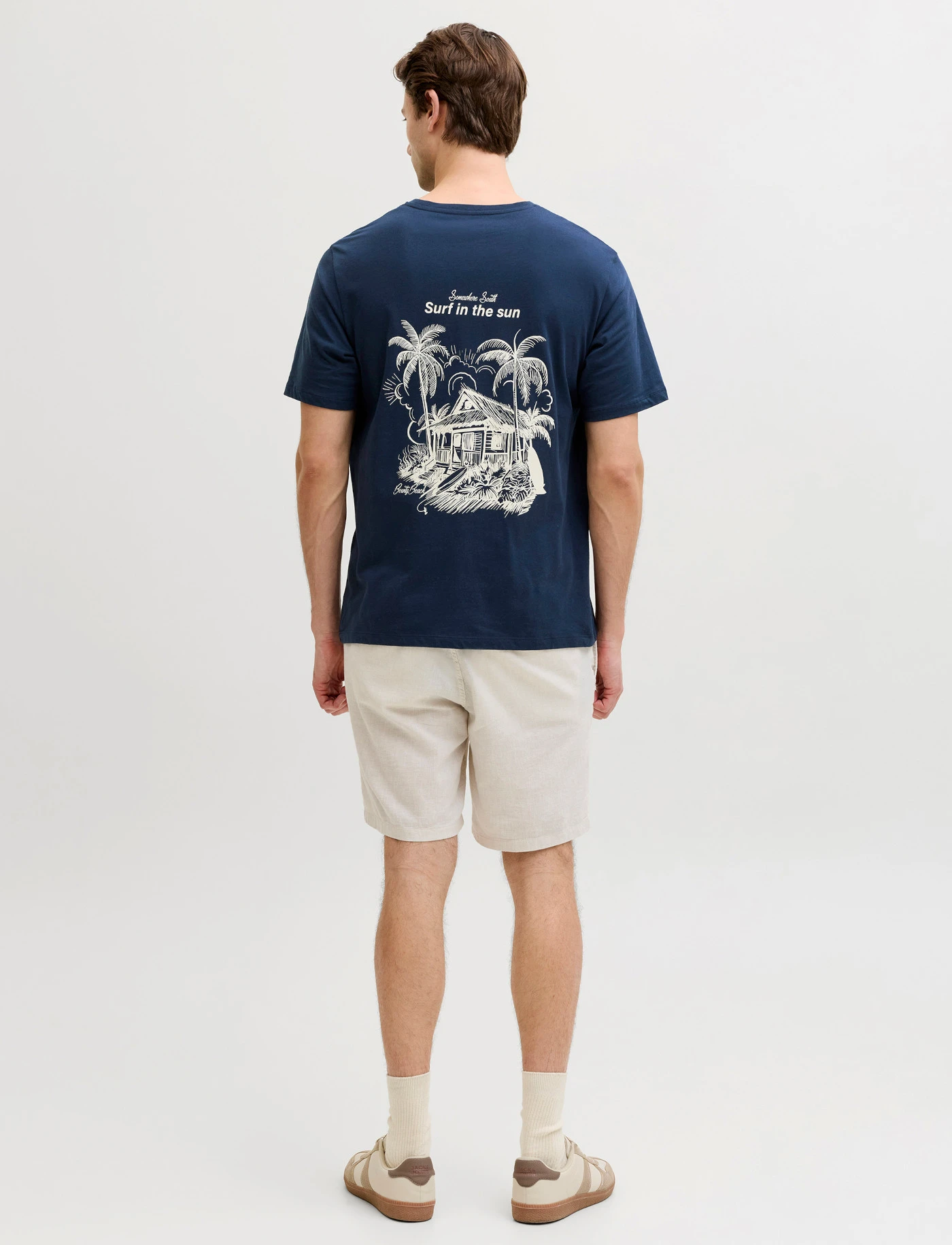 JJ REBEL T-shirt z czystej bawełny • niebieski atramentowy z nadrukiem • sklep bonprix