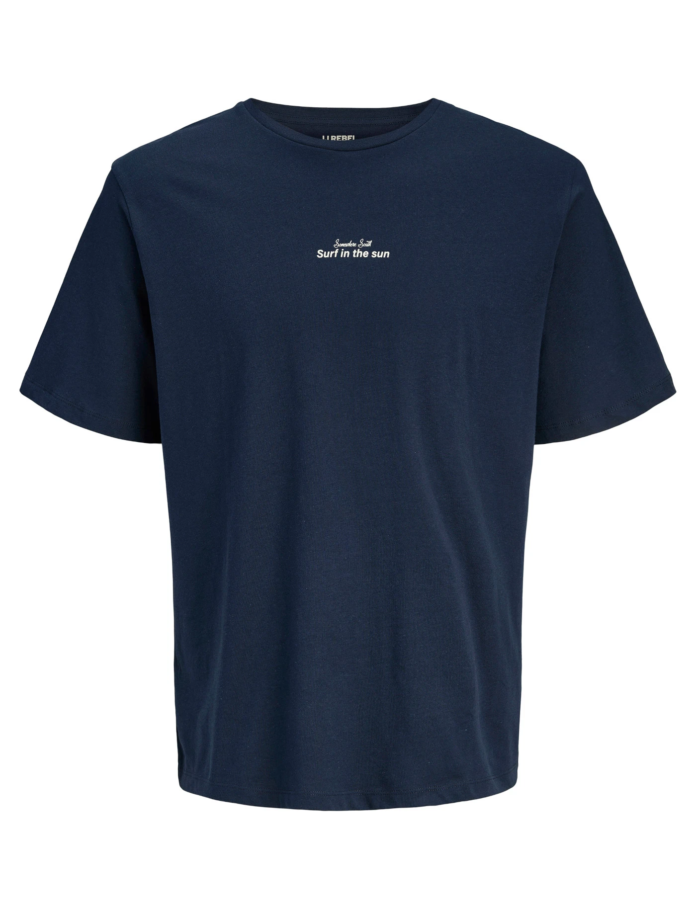 JJ REBEL T-shirt van puur katoen • inktblauw met print • product-page.page-title-suffix