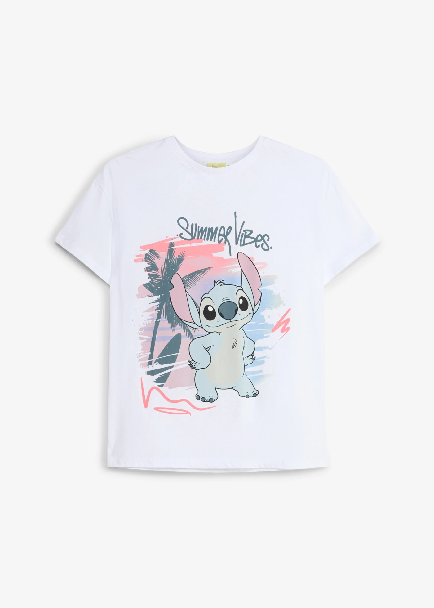 Tričko z čisté bavlny, Disney Stitch • bílá s potiskem • bonprix obchod