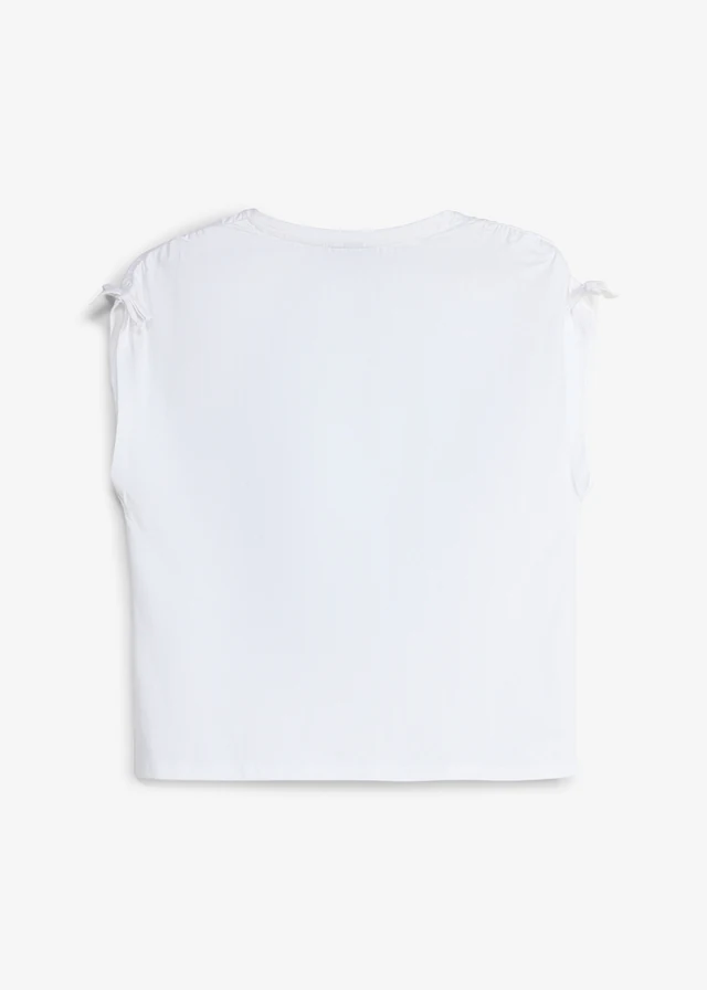 T-shirt en coton extensible • blanc imprimé • product-page.page-title-suffix
