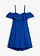 Jersey jumpsuit van een elastische biologisch katoenmix, Kleur: kobaltblauw