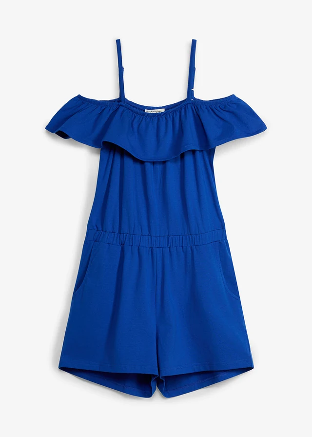 Jersey jumpsuit van een elastische biologisch katoenmix