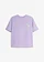 Oversized shirt van puur biologisch katoen, Kleur: lila met print