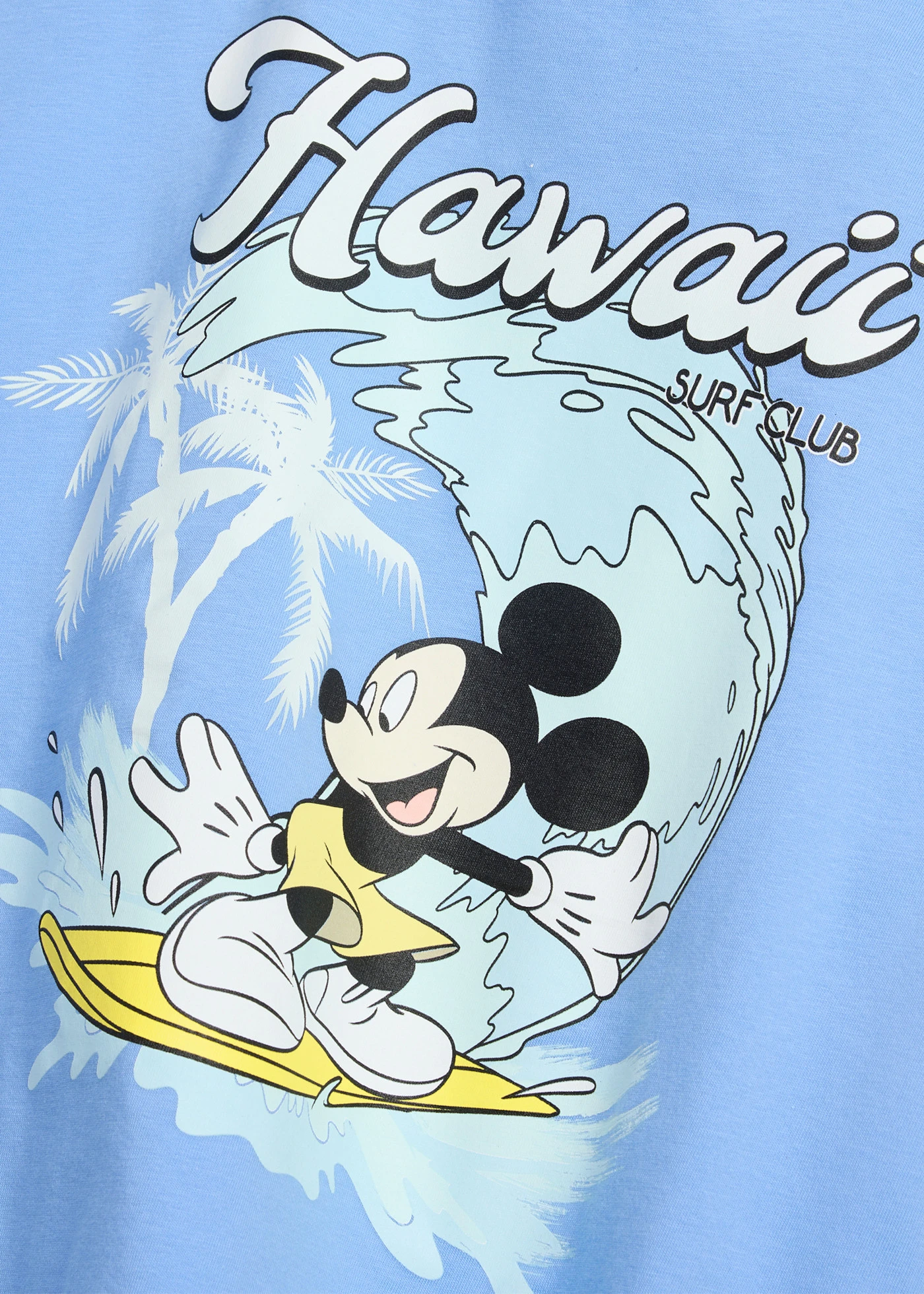 T-shirt z motywem myszki Mickey, loose fit, czysta bawełna • niebieski z nadrukiem • sklep bonprix