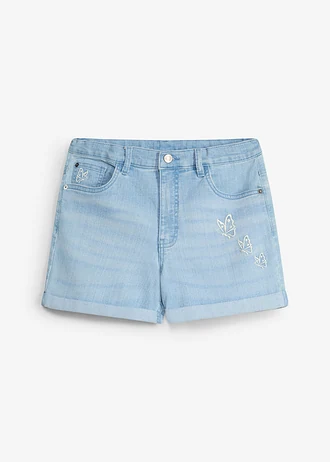 Short en jean, taille mi-haute