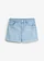 Szorty jeansowe mid waist z bawełną organiczną, kolor: jasnoniebieski denim