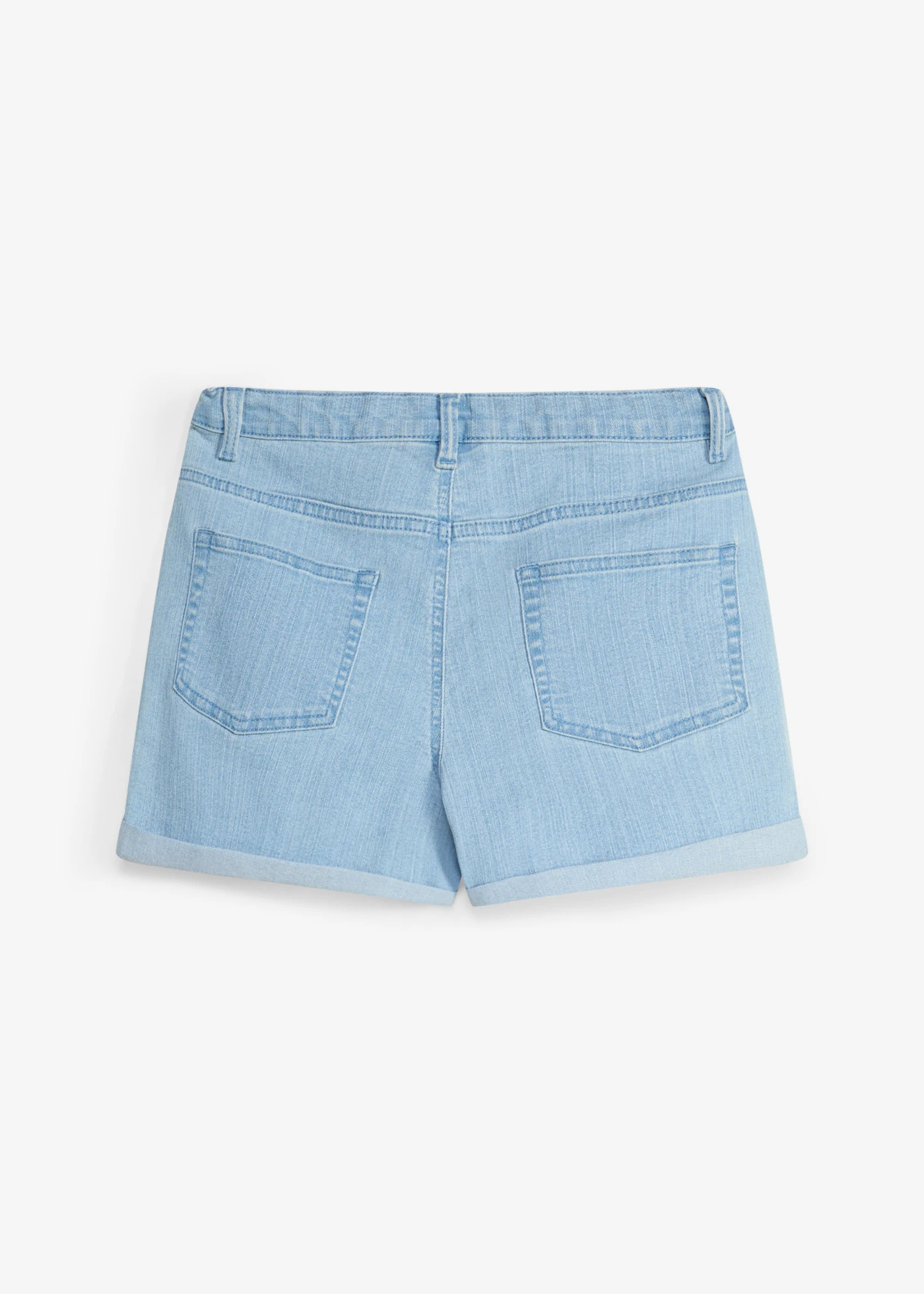 Pantaloni scurți de blugi Mid Waist cu bumbac organic • bleu denim • magazin bonprix