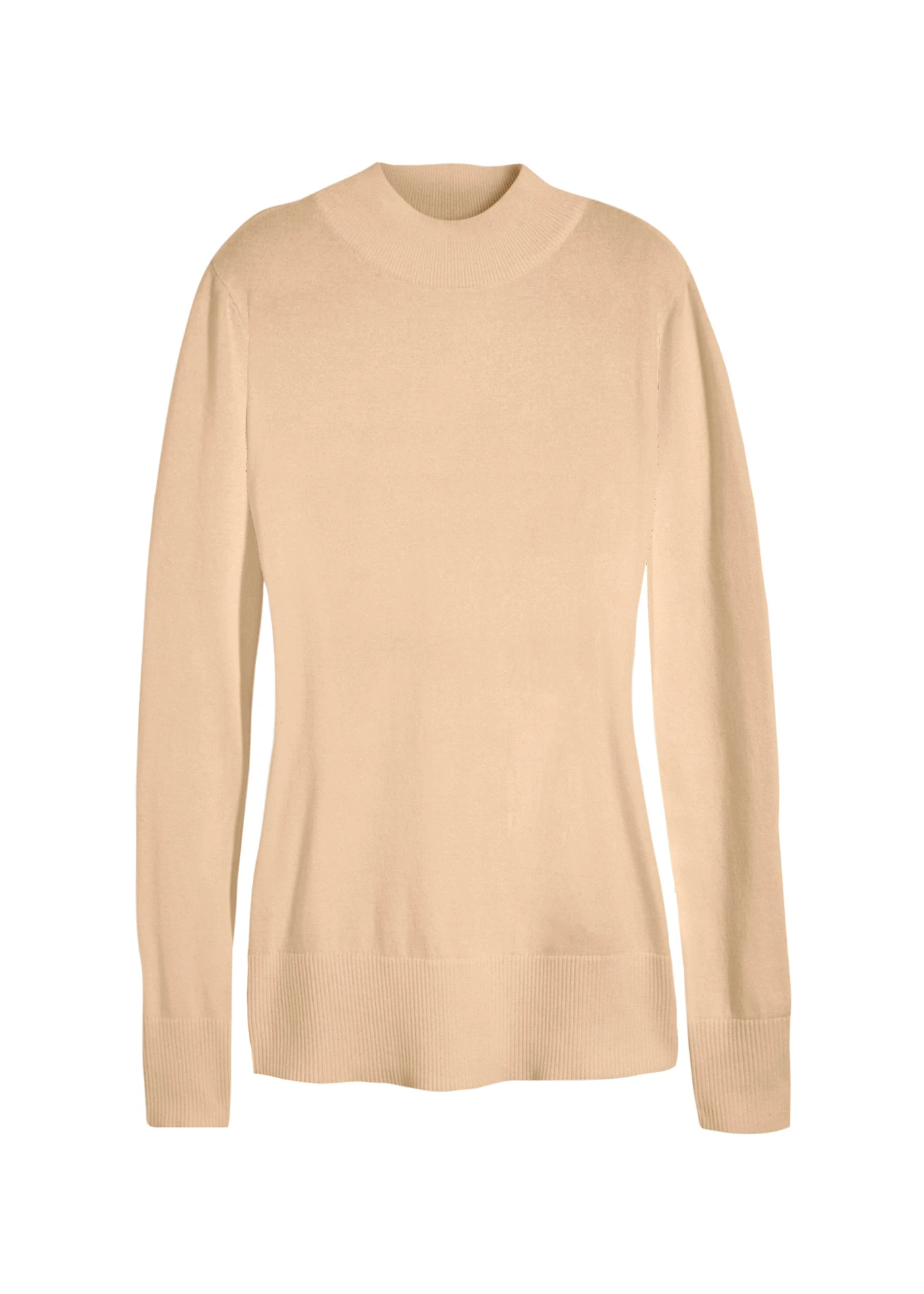 Pulover din tricotaj fin • bej • magazin bonprix