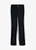 Flared stretch corduroy broek met high-waist comfortband, Kleur: zwart