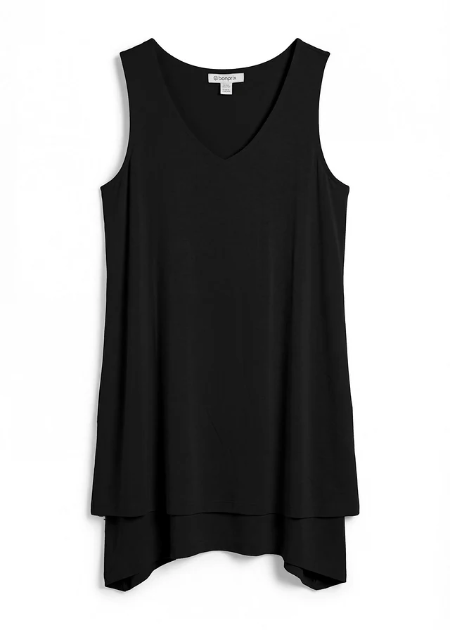 Top long double épaisseur en viscose extensible
