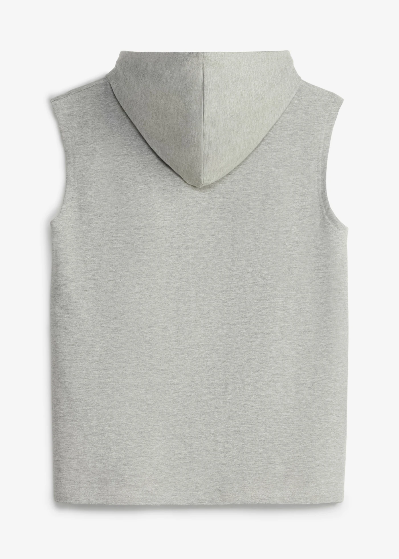 Mouwloze hoodie met biologisch katoen, loose fit • lichtgrijs gemêleerd • product-page.page-title-suffix