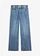 Wide leg jeans mid waist, Kleur: middenblauw denim used