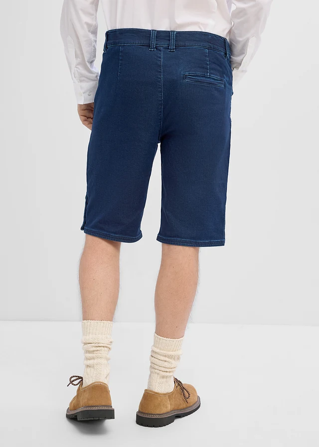 Tiroler short van sweatdenim met comfortabele tailleband • donkerblauw denim • bonprix online shop