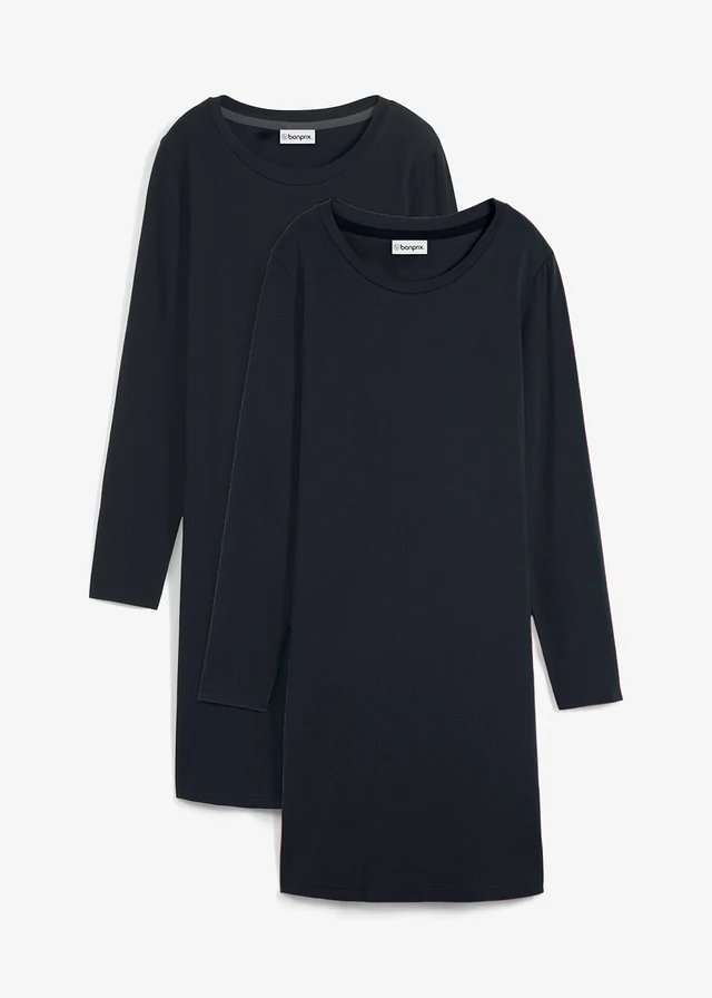 Lot de 2 robes ajustées en jersey