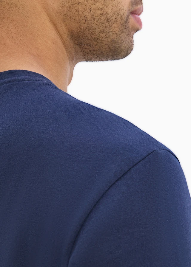 T-shirt 100% coton • bleu foncé imprimé • product-page.page-title-suffix