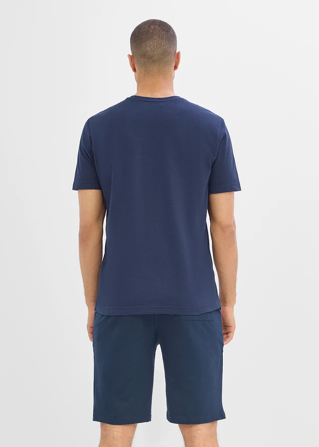 T-shirt 100% coton • bleu foncé imprimé • product-page.page-title-suffix