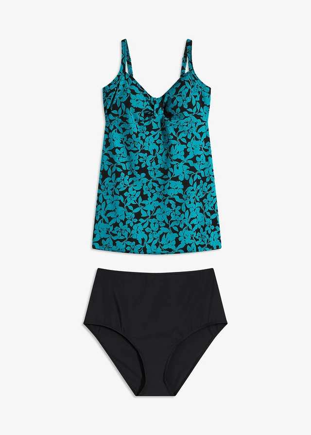 Costum baie tankini lung (2 piese)