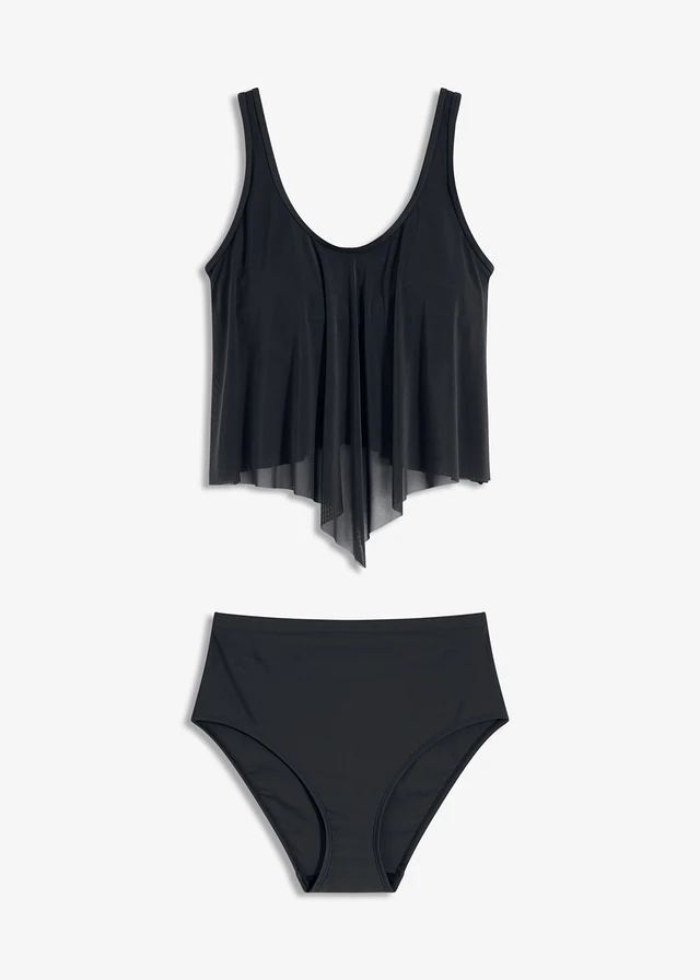 Tankini (2-dlg. set), Kleur: zwart
