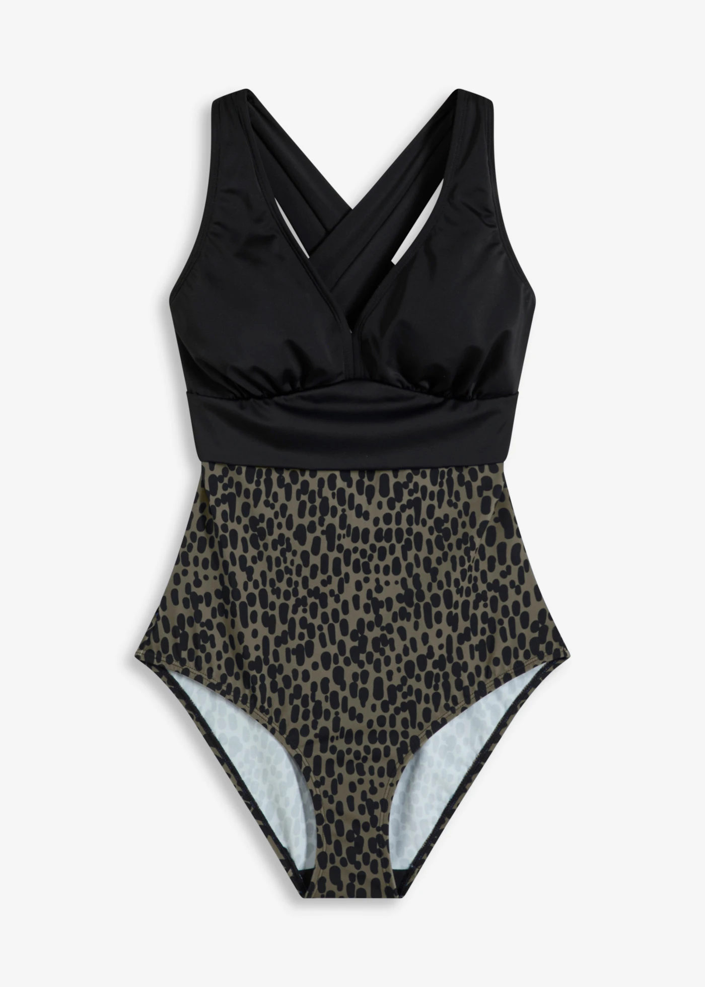 Maillot 1 pièce • pois olive foncé/noir • product-page.page-title-suffix