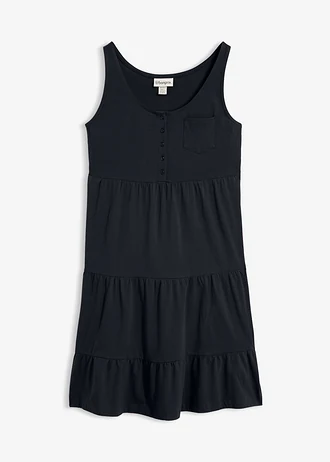 Robe courte en jersey coton