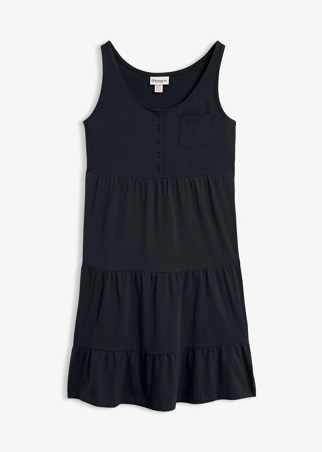 Robe courte en jersey coton • noir • product-page.page-title-suffix