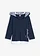 T-shirt à capuche, manches 3/4, 100% coton, Couleur: bleu foncé imprimé