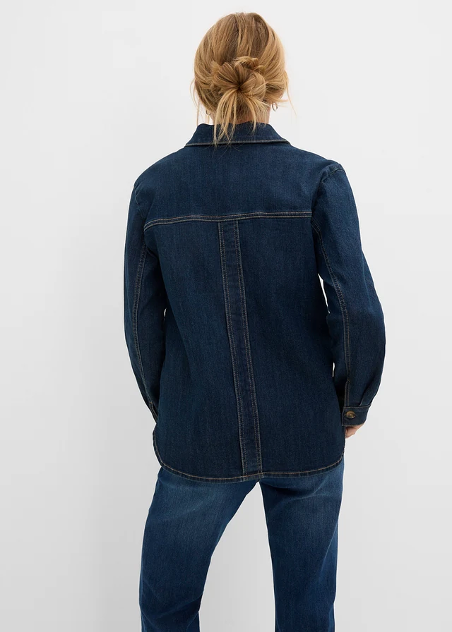 Spijkerjas met biologisch katoen • donkerblauw denim • bonprix online shop