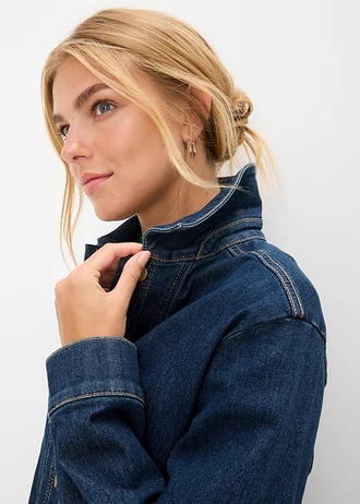 Kurtka jeansowa z bawełny organicznej • ciemnoniebieski denim • sklep bonprix