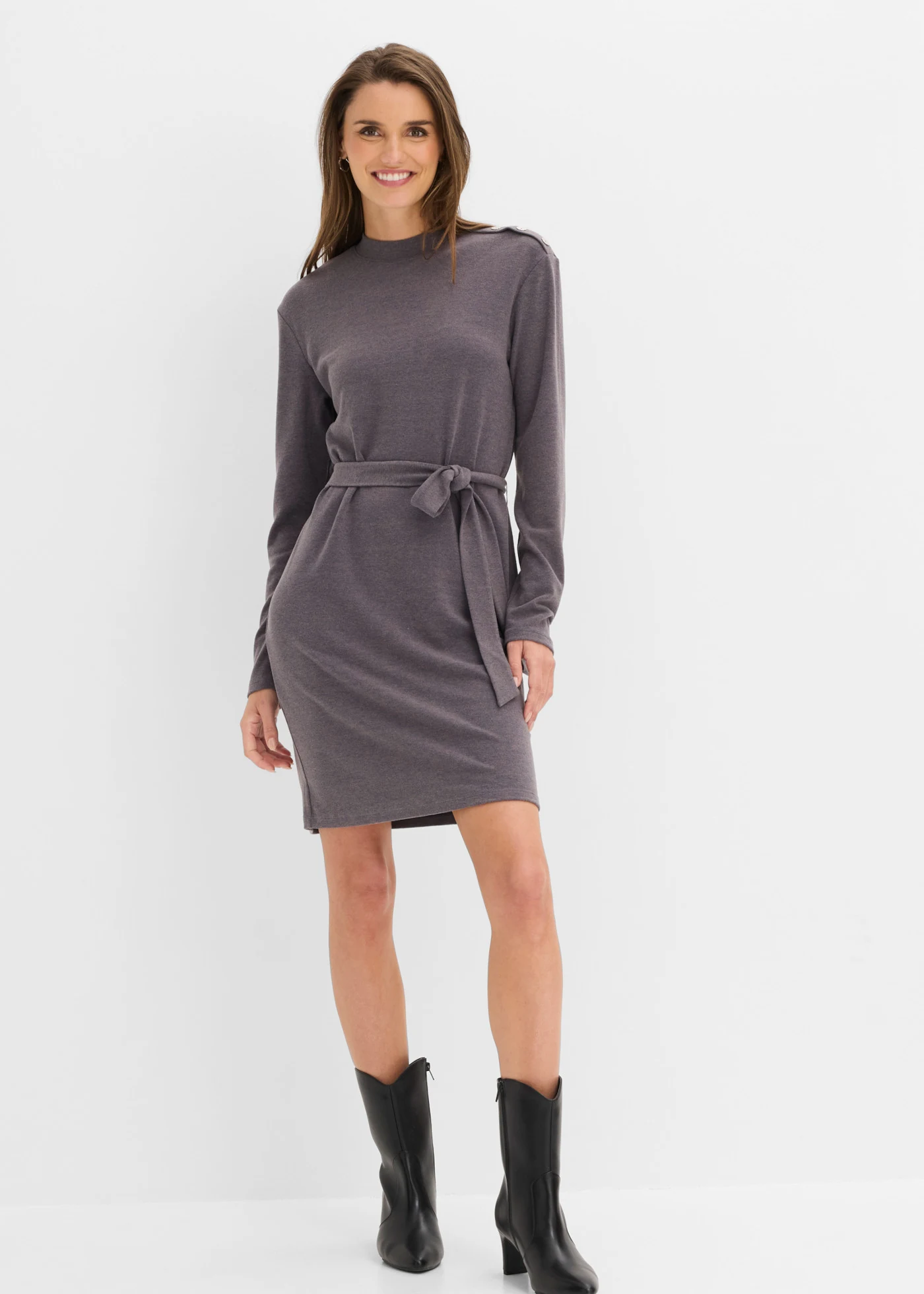 Jersey jurk van een viscosemix • donkerblauw • bonprix online shop