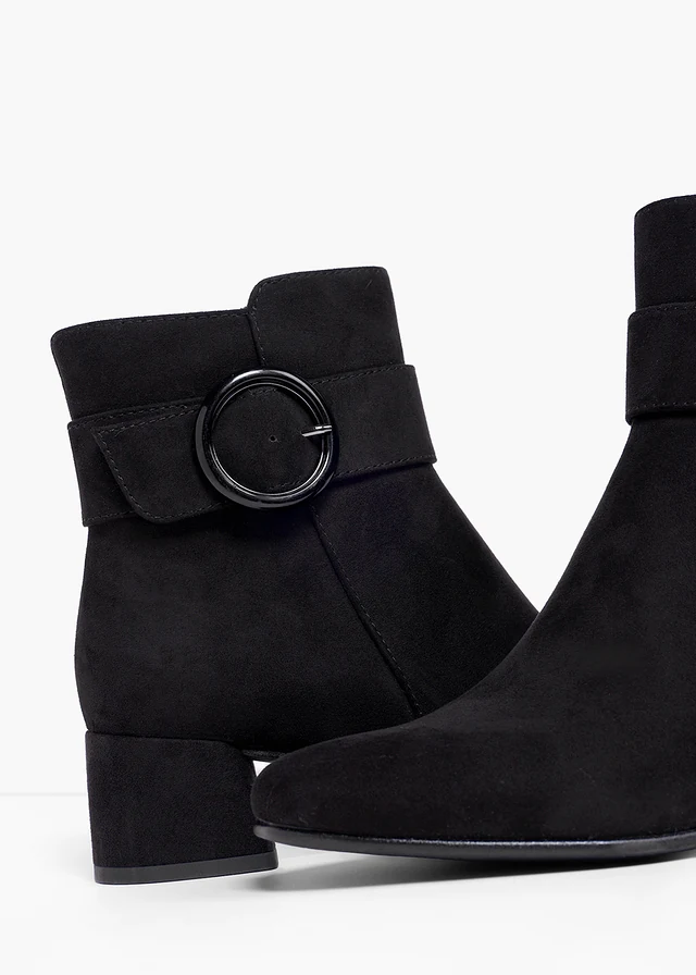 Enkellaarsjes met gesp van Marco Tozzi • zwart • bonprix online shop