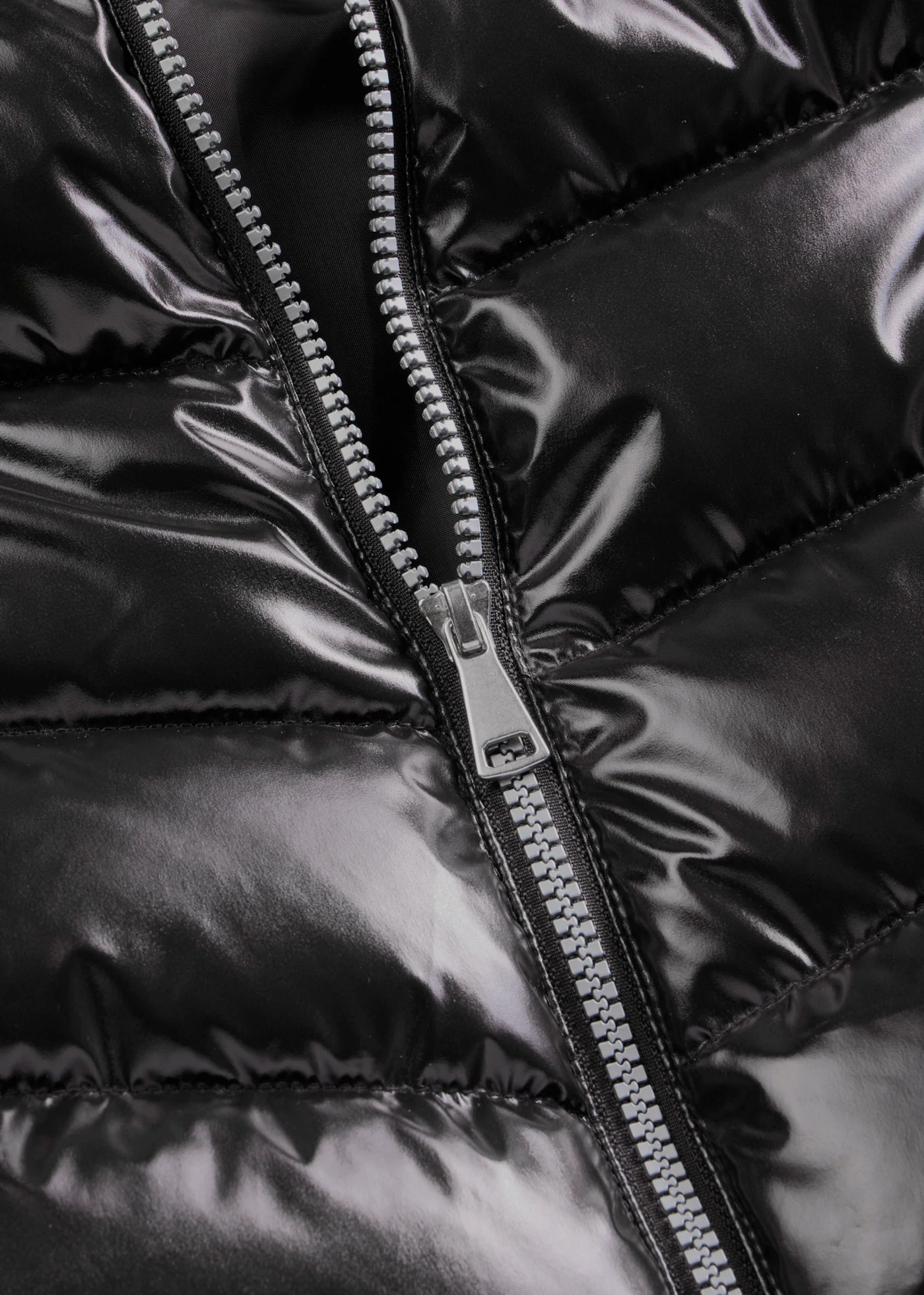 Gewatteerde jas in metallic look • donkerbruin metallic • bonprix online shop