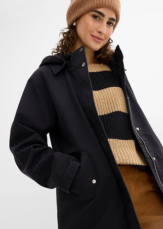 Parka hydrofobowa • czarny • sklep bonprix