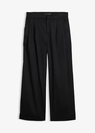 Pantalon barrel en coton extensible
