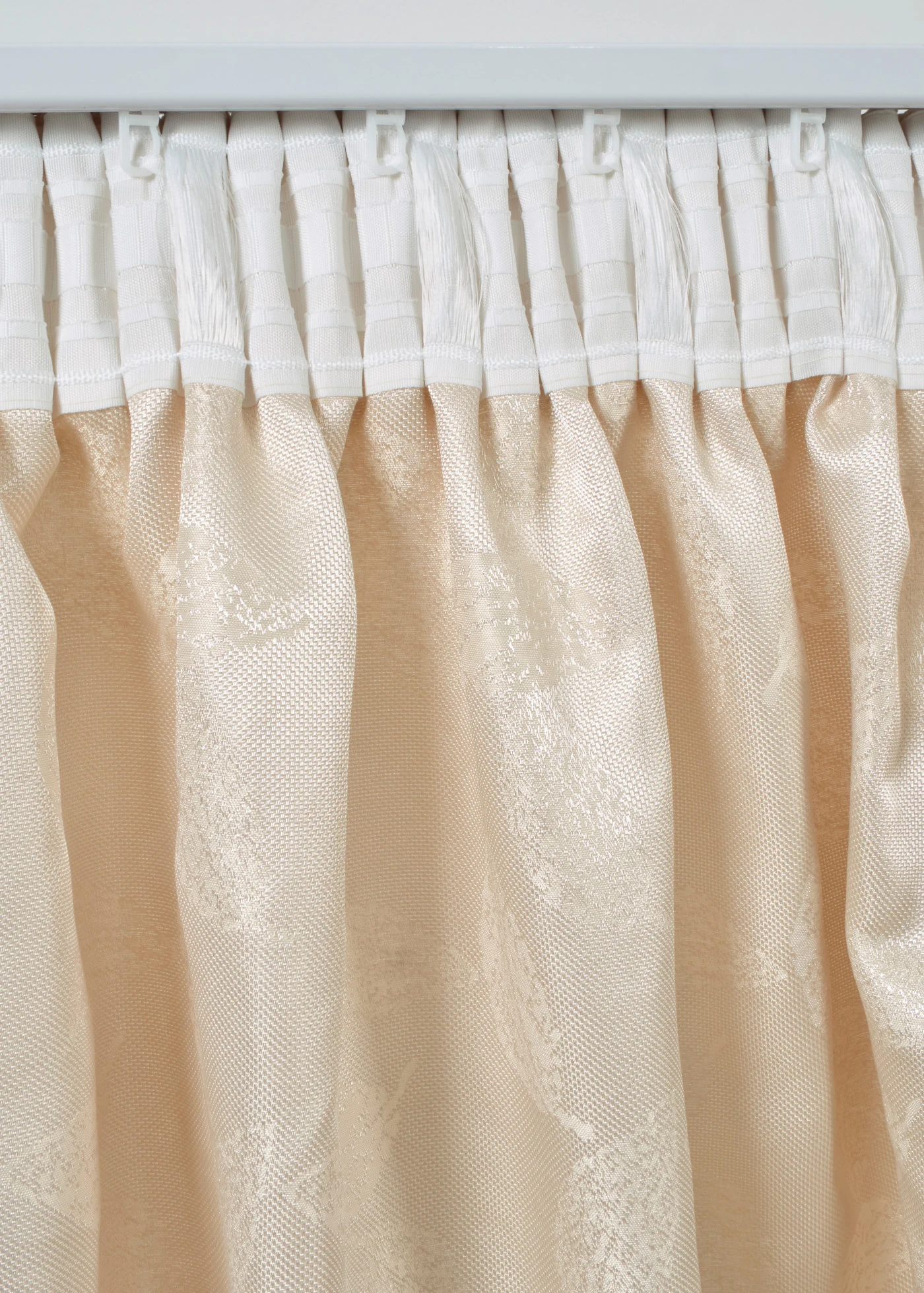 Jacquardgordijn met een lichte glans (1 stuk) • beige-sand • bonprix online shop