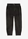 Pantaloni reiați cu croi barell, din material elastic cu bumbac, culoare: antracit