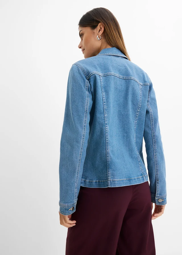 Džínová bunda, barva: světle modrý denim