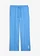 Sweatpants van een elastische biologisch katoenmix, Kleur: middenblauw/wit