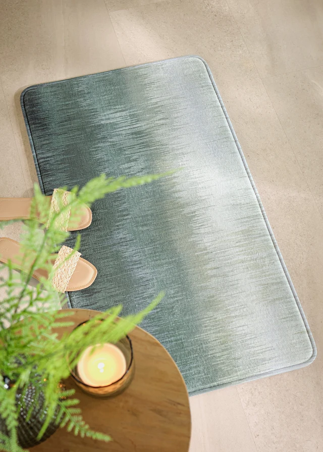 Badmat met memory foam, Kleur: groen