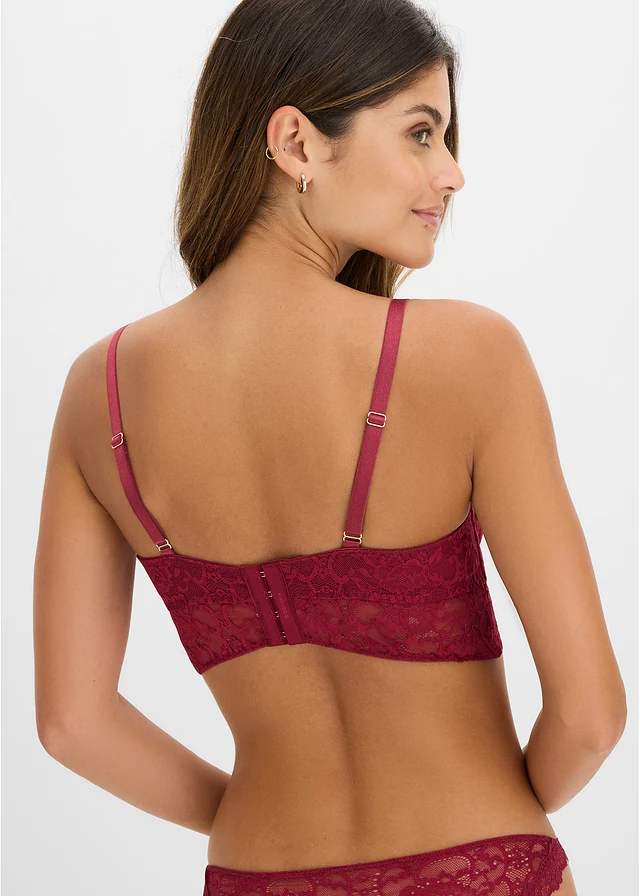 Beugel bh van fijn kant • magenta • bonprix online shop