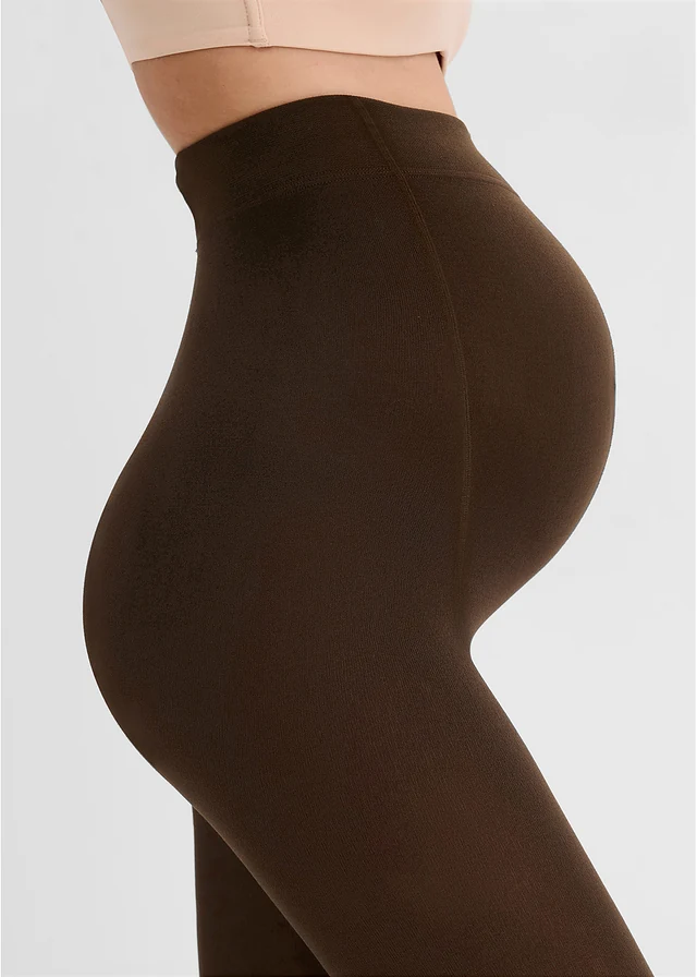 Thermo zwangerschapspanty 140 DEN • bruin • bonprix online shop