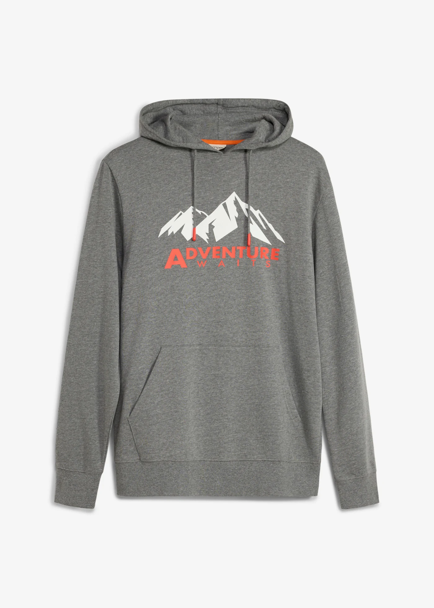 Hoodie van puur biologisch katoen • grijs gemêleerd • bonprix online shop
