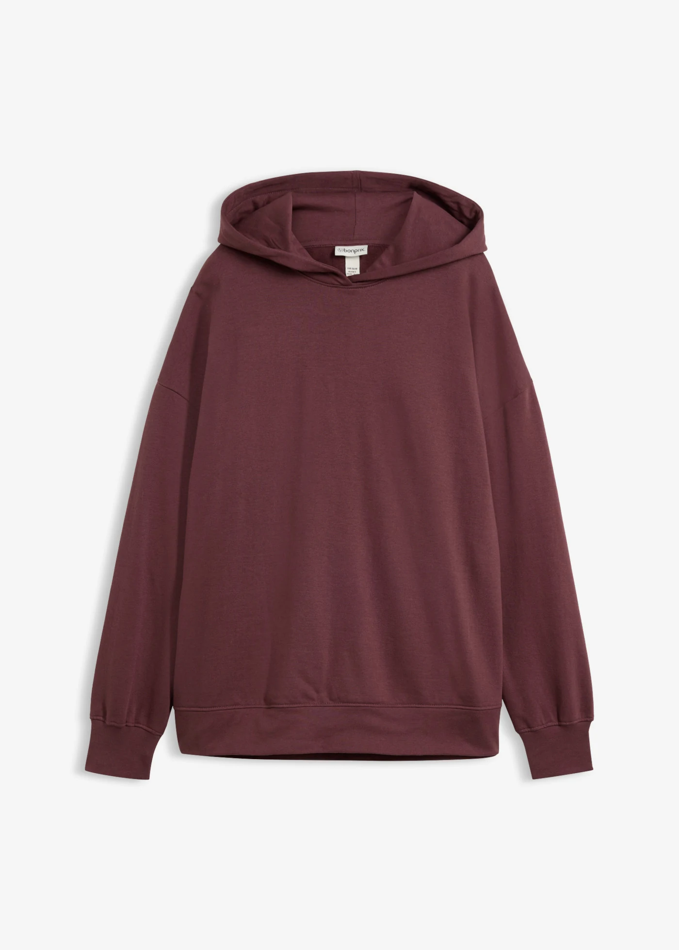 Bluza z kapturem, z czystej bawełny • kakaowy brąz • sklep bonprix