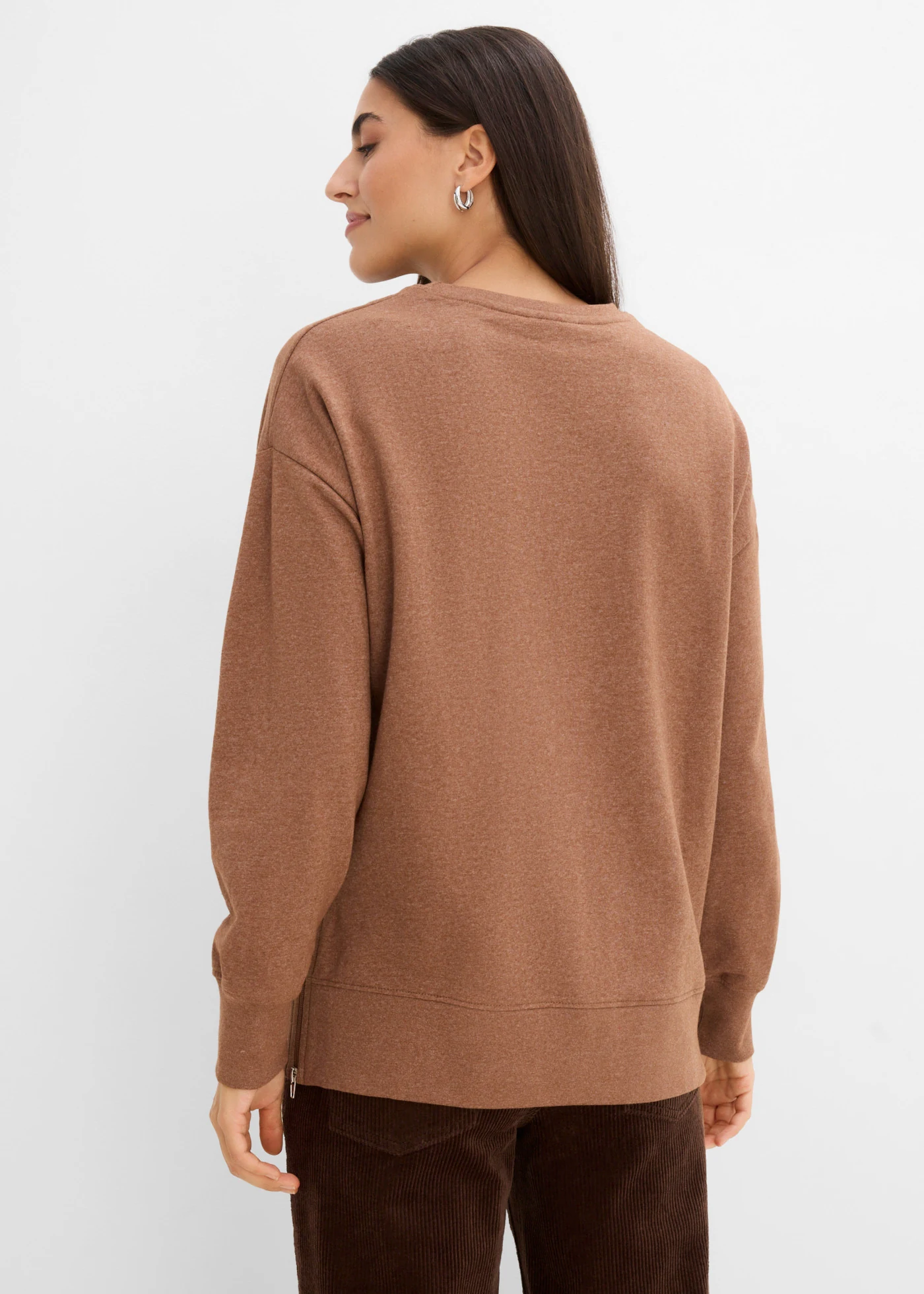 Bluza z mieszanki bawełny • toffi melanż • sklep bonprix